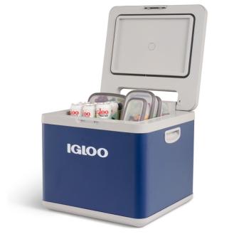Igloo IH45 AC/DC Hybrid-Kühlbox (dunkelblau/weiß)